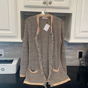 Black and Tan cardigan